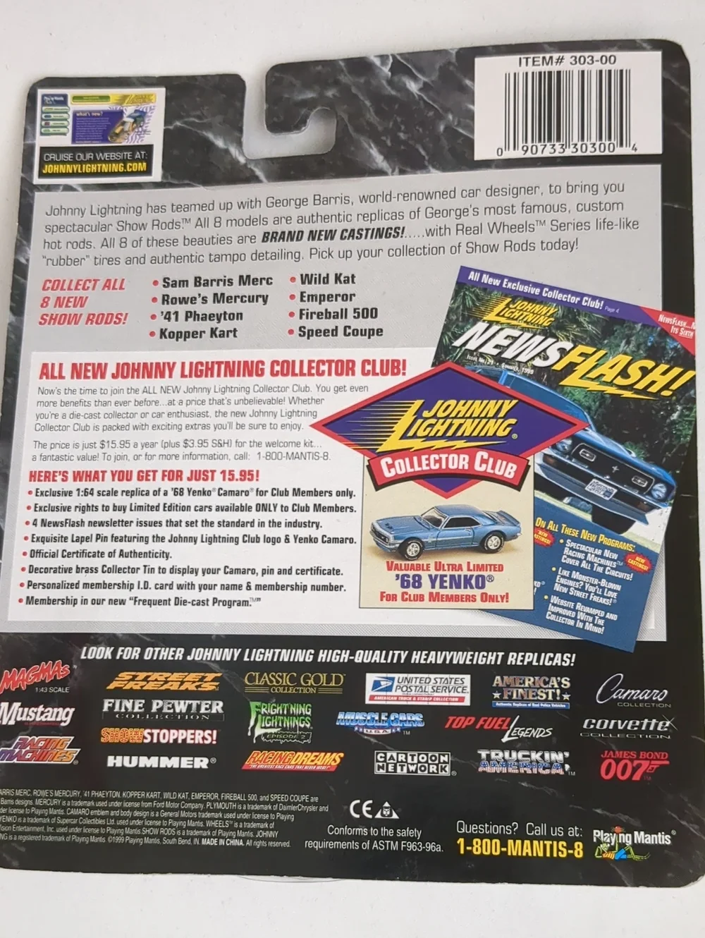 Johnny Lightning Showrods Emperor George Barris Die Cast Car